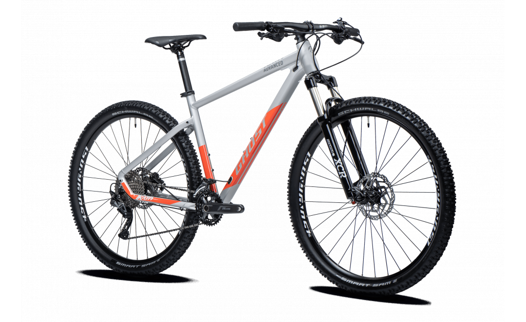 GHOST Kato Advanced 27.5" Light Grey/Dark Orange Gloss vel.S 155 -170 cm