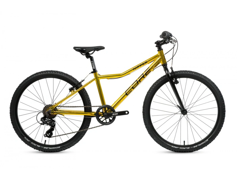 Dětské kolo 24" CORE Nipper, jednopřevodník,1x8s, Ahead - chromovaný zlatý