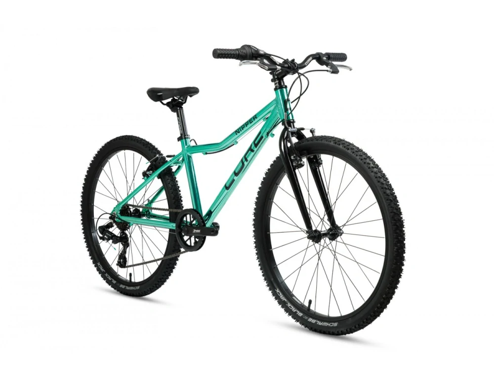 Dětské kolo 24" CORE Nipper, jednopřevodník,1x8s, Ahead - chromovaný zelený