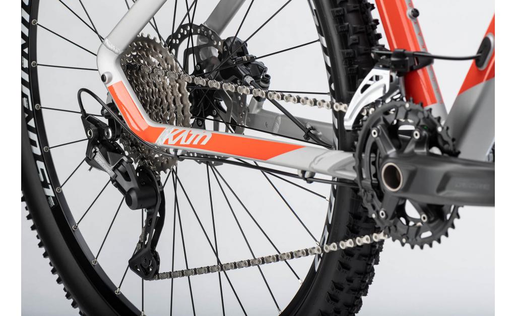GHOST Kato Advanced 27.5" Light Grey/Dark Orange Gloss vel.S 155 -170 cm