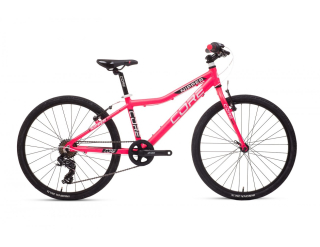 DĚTSKÉ KOLO CORE NIPPER 24" - JEDNOPŘEVODNÍK, růžový mat 1x7 rychlostí